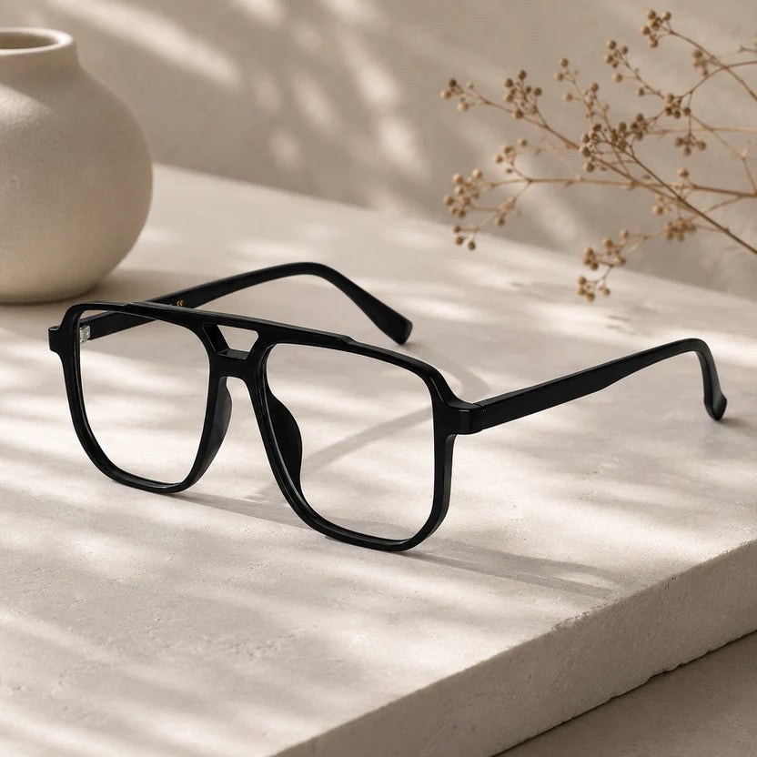Oversize Wayfarer Computer Glasses For Men LKE205-BLK