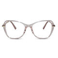 Pink Gold Designer Cateye Eyeglasses For Women LKE9102-PNK