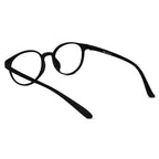 Round Full Rim Matt-Black Eyeglasses For Men & Women LKE7135-BLK