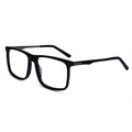 Shiny Black Acetate Rectangular Blue Cut Computer Glasses For Men & Women LKE921016-BLK