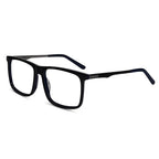 Shiny Black Acetate Rectangular Blue Cut Computer Glasses For Men & Women LKE921016-BLK