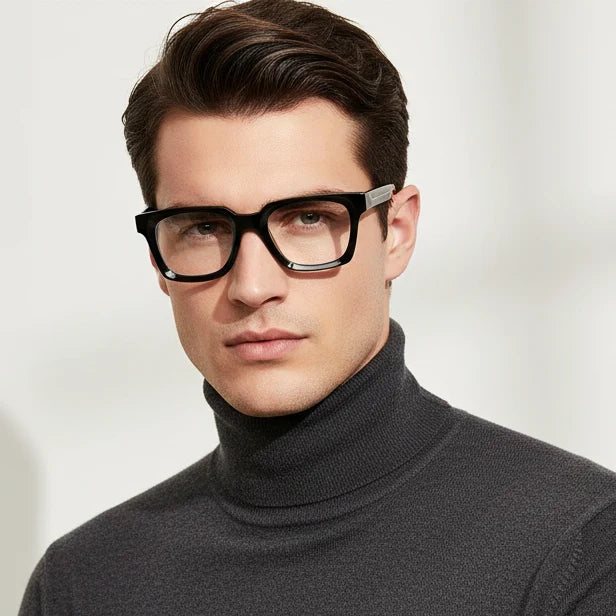 Square Bold Eyeglasses for Men & Women LKE5168-BLK