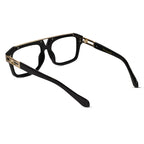 URBAN Black & Golden Rectangulare Eyeglasses For Men ELE500-BLK