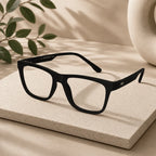 Urban Matte-Midnight Rectangular Eyeglasses & Computer Glasses For Men & Women LKEIGI001-BLK