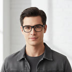 Urban Matte-Midnight Rectangular Eyeglasses & Computer Glasses For Men & Women LKEIGI001-BLK
