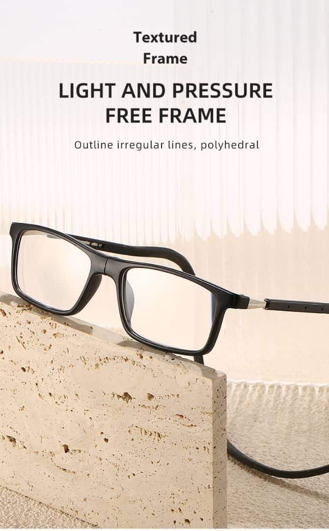 Neckband  Flexible  Intelligent Zoom Reading Glasses(2NFORG)