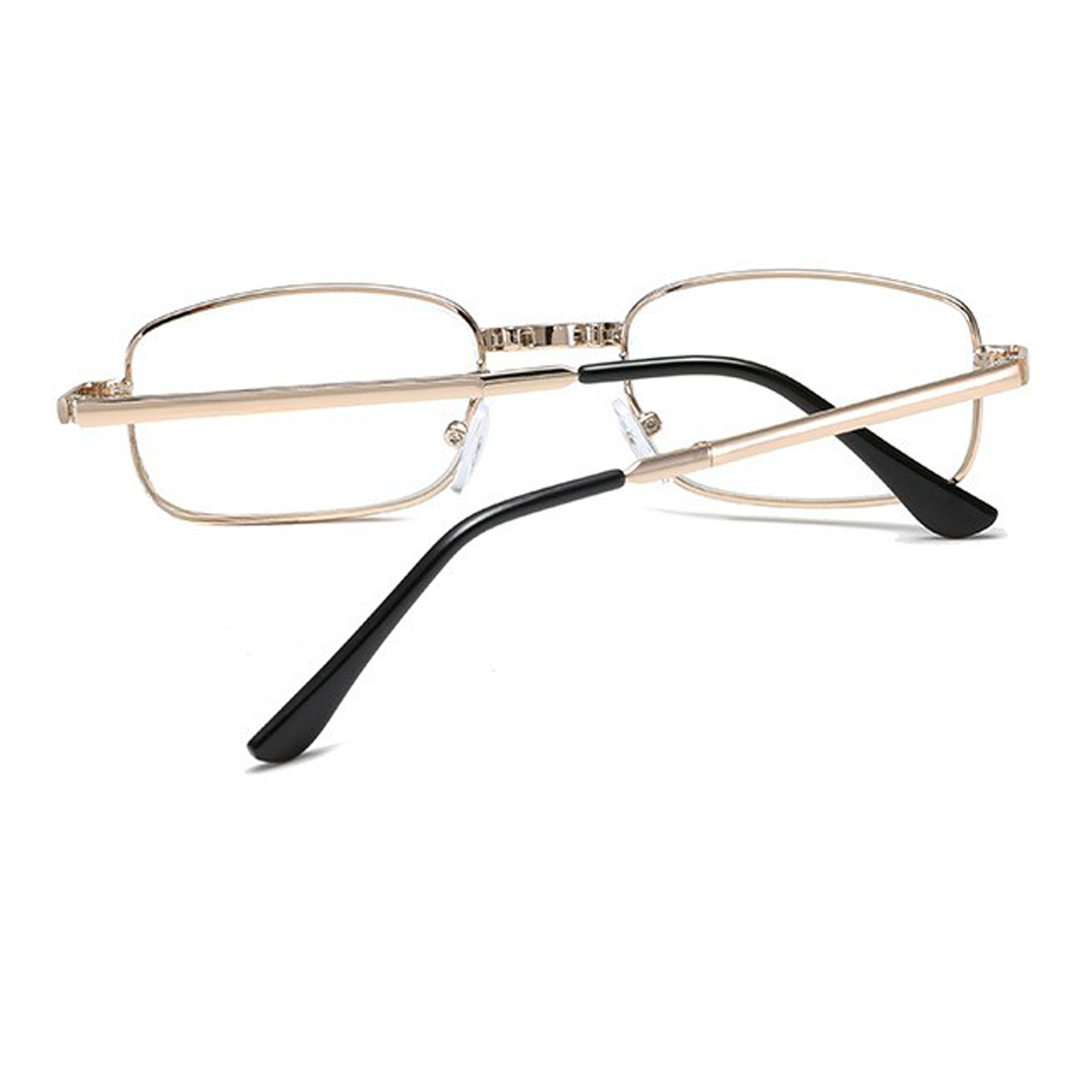 Metal Golden Foldable Adaptive One Power Reading Glasses (1MGFRG3)