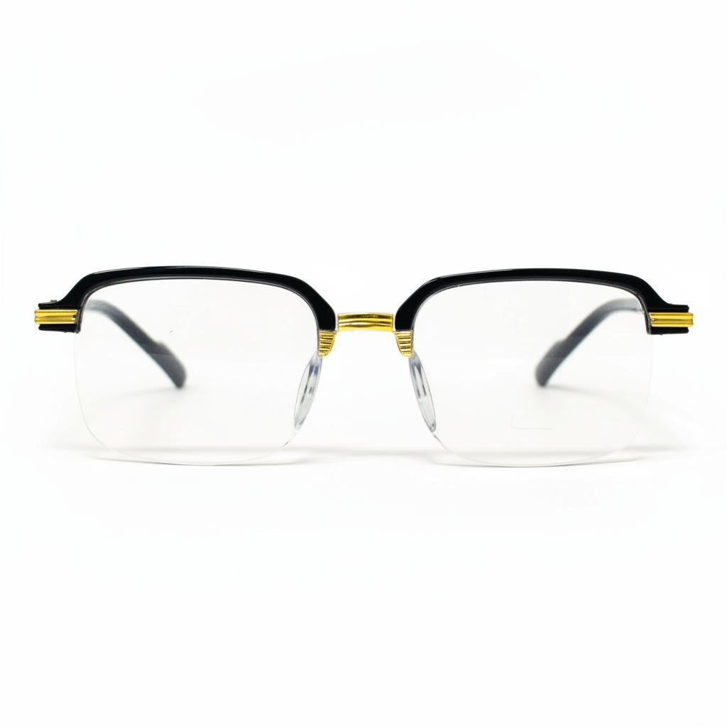 Stylish Black Golden Reading glasses For Men and Women -3GBRG
